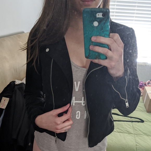 Suede Moto jacket - Picture 2 of 4